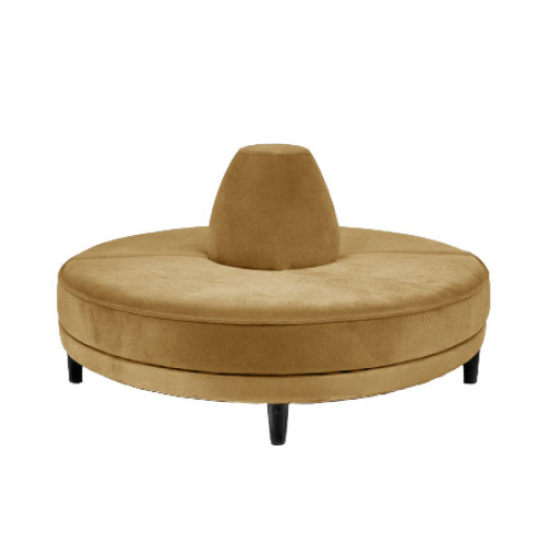 INFINITO "H" BULLNOSE SOFA - GOLD