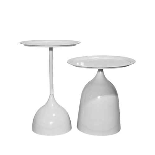 Onyx Metal Nestling Table - White