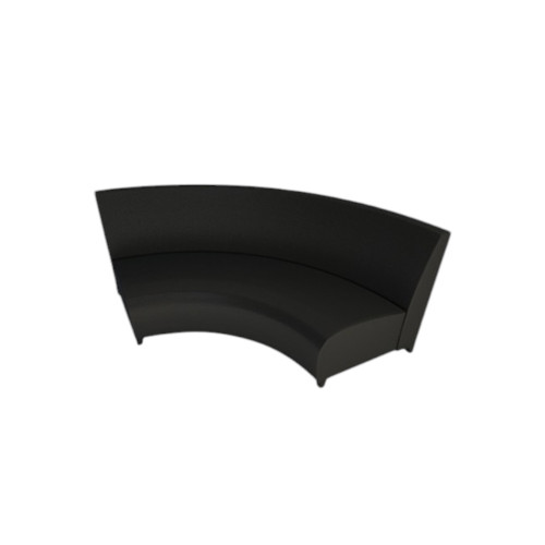 ENDLESS CURVE 188CM SOFA BLACK