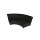 ENDLESS CURVE 188CM SOFA BLACK